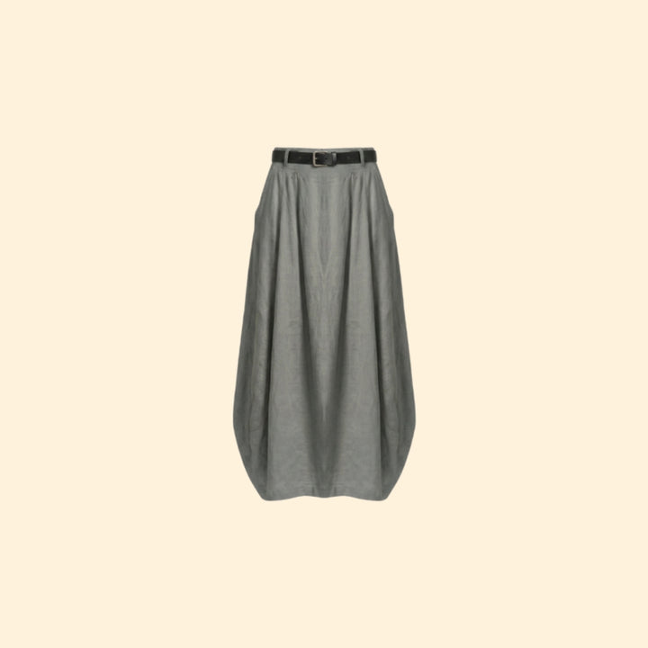 Women's Belted Flow Skirt