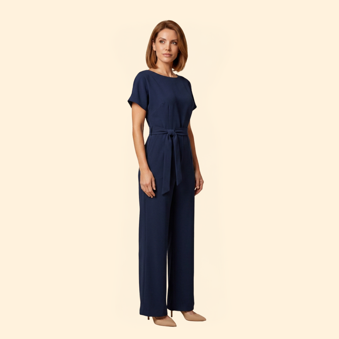 Women's Belted Jumpsuit
