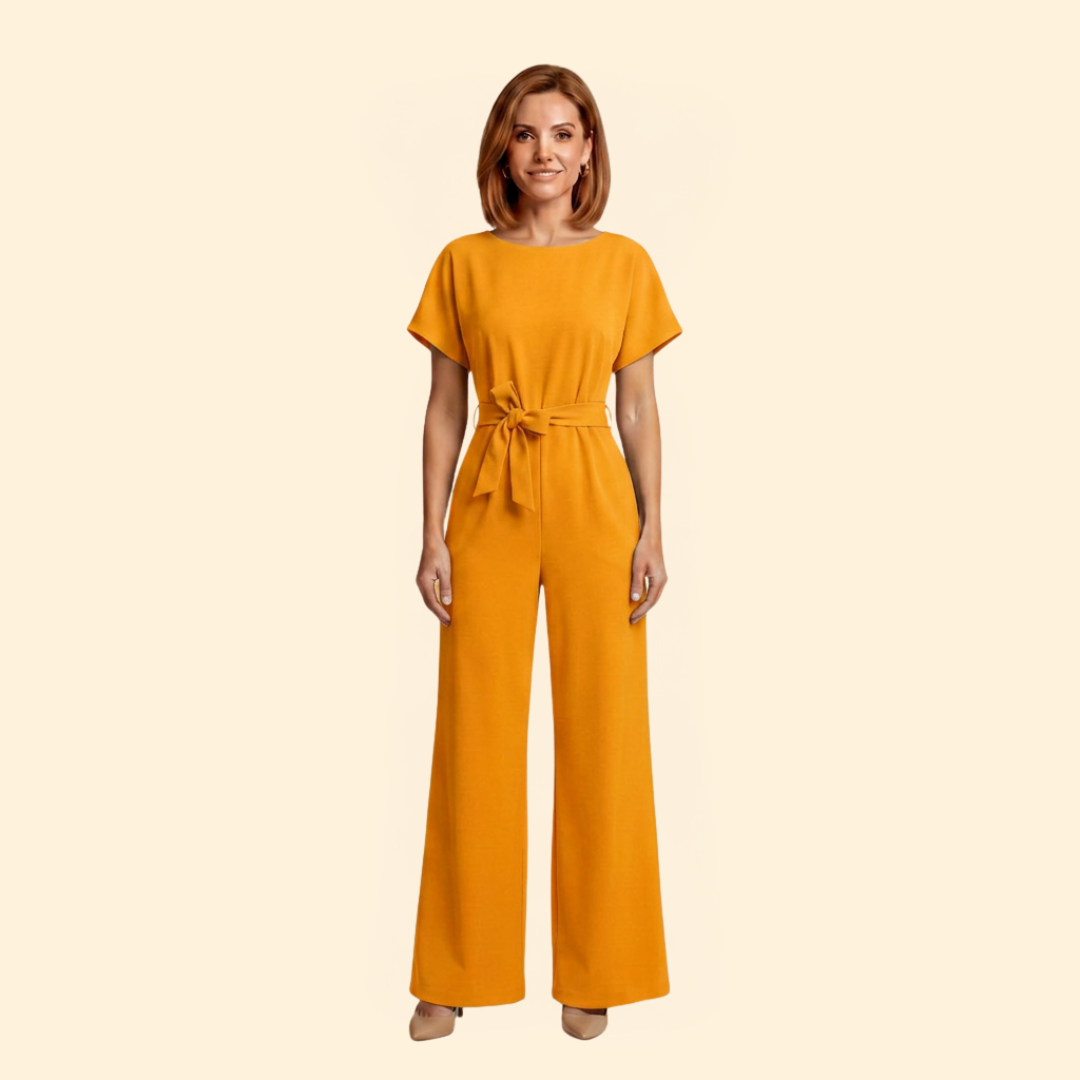 Women's Belted Jumpsuit