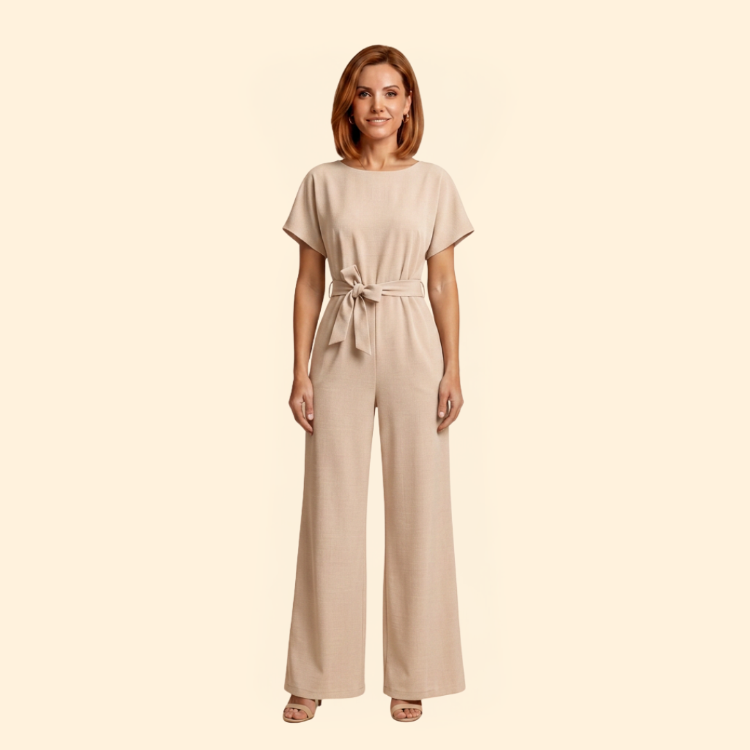 Women's Belted Jumpsuit