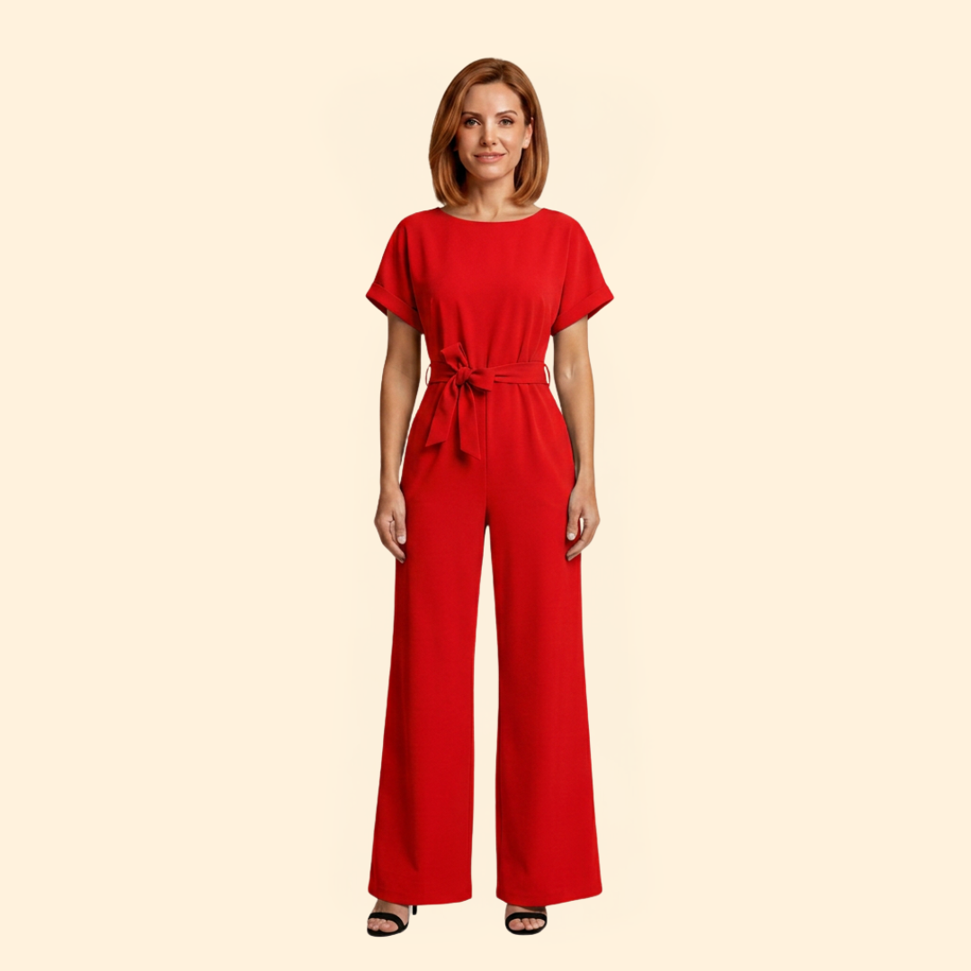 Women's Belted Jumpsuit