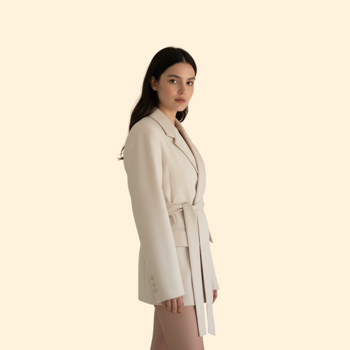 Women’s Blazer with Waist Belt