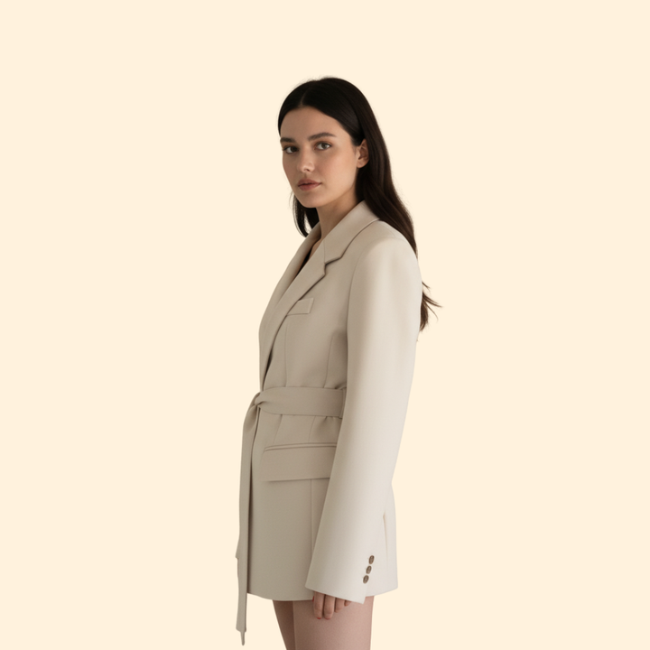 Women’s Blazer with Waist Belt