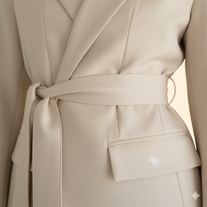 Women’s Blazer with Waist Belt