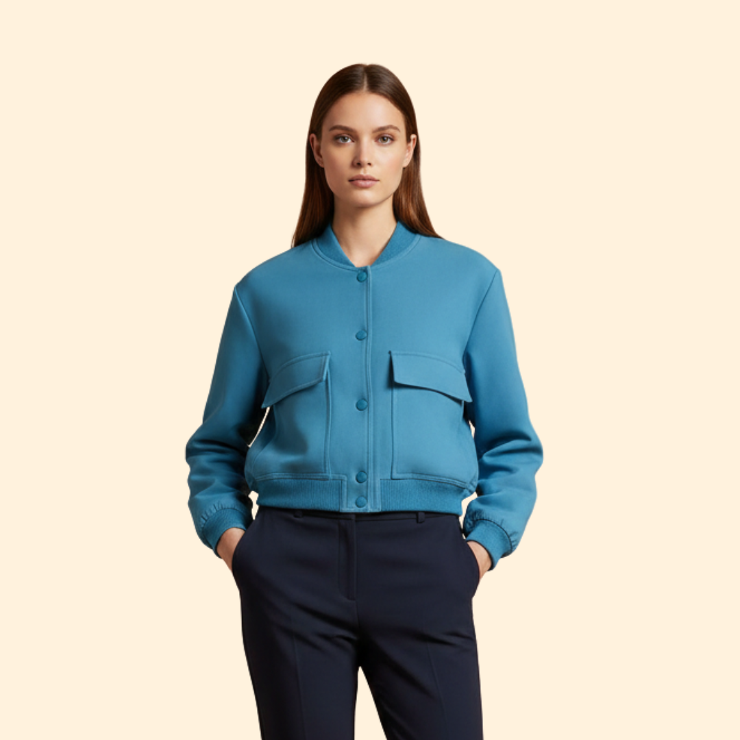 Women’s Blush Casual Bomber Jacket