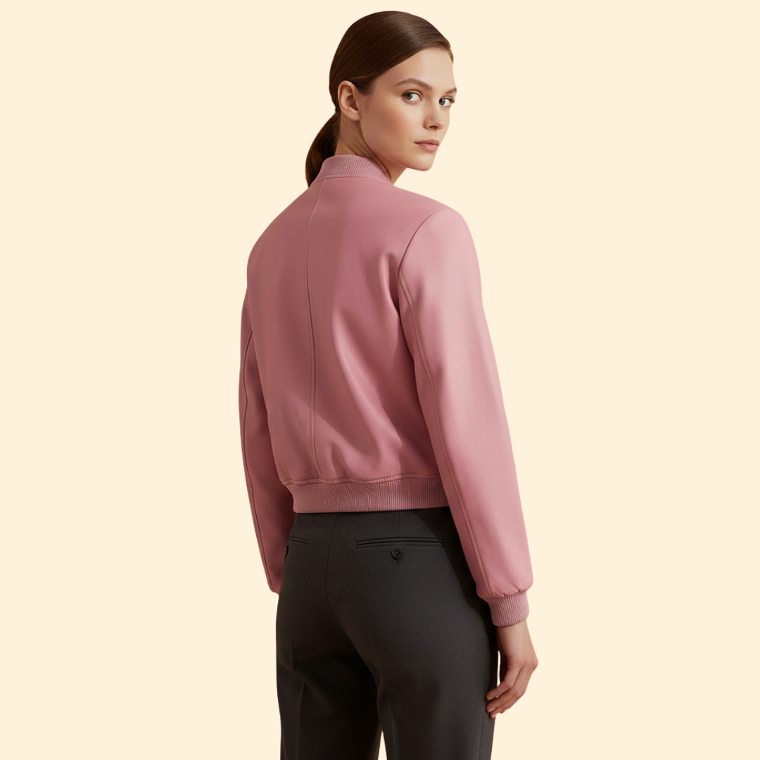 Women’s Blush Casual Bomber Jacket