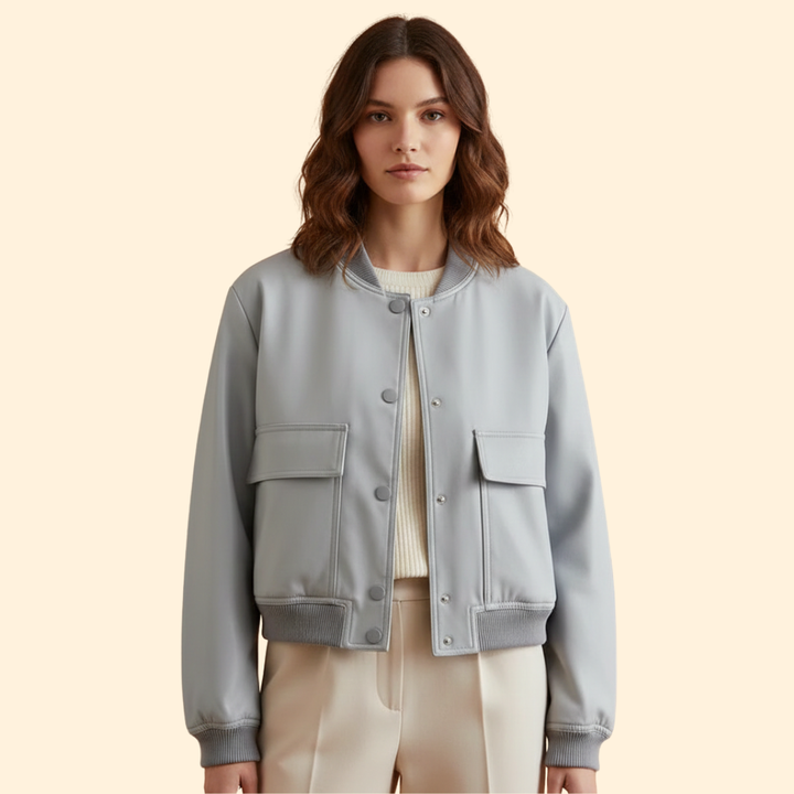 Women’s Blush Casual Bomber Jacket