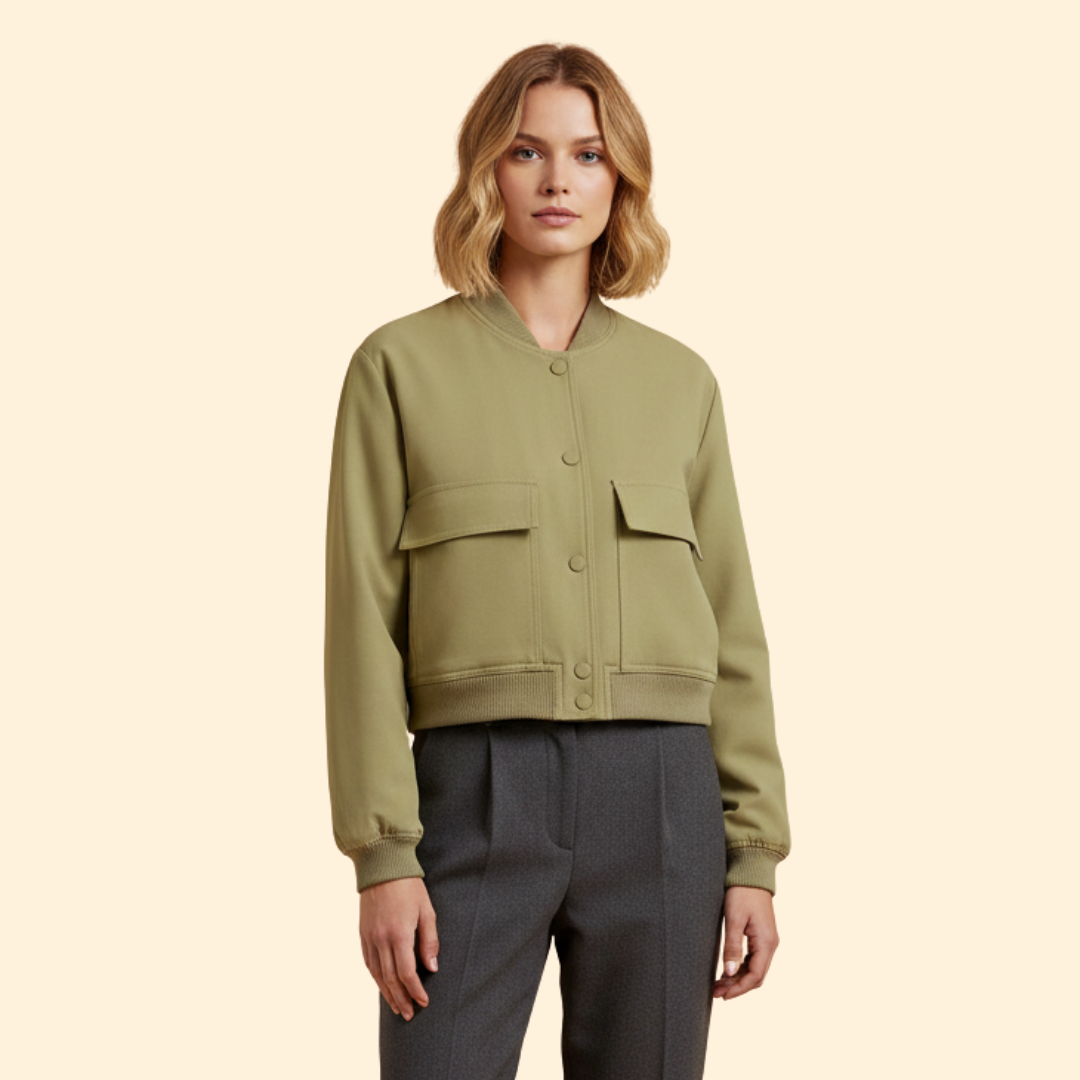 Women’s Blush Casual Bomber Jacket