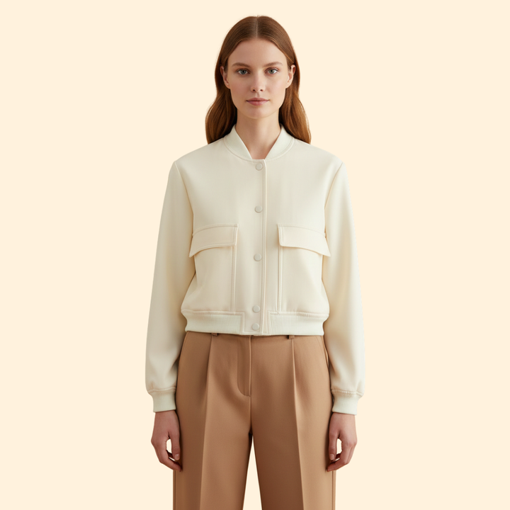 Women’s Blush Casual Bomber Jacket