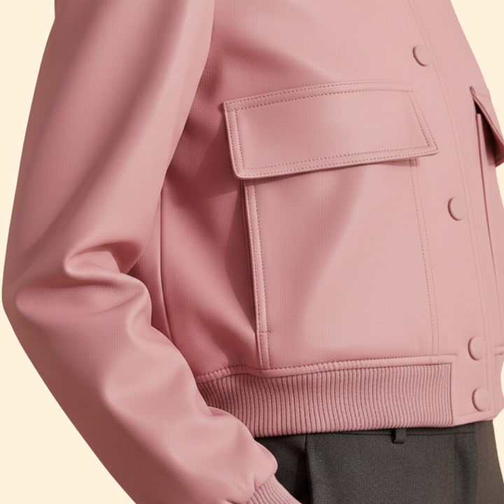 Women’s Blush Casual Bomber Jacket