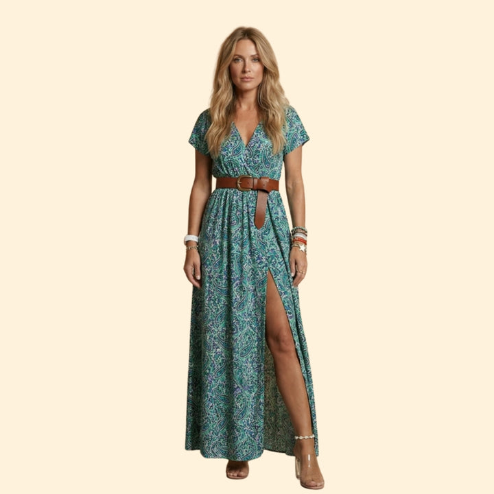 Women's Boho Belted Dress