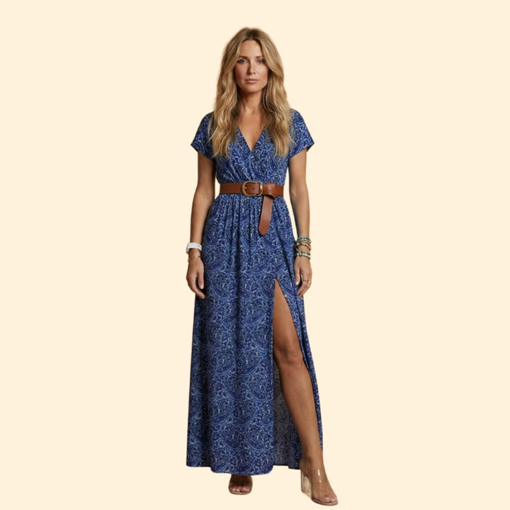 Women's Boho Belted Dress