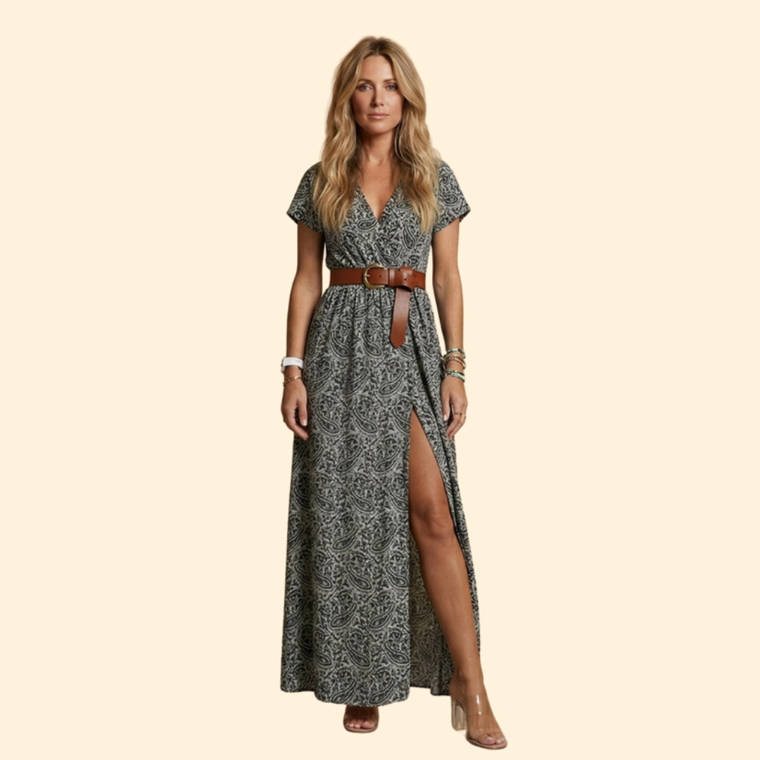 Women's Boho Belted Dress