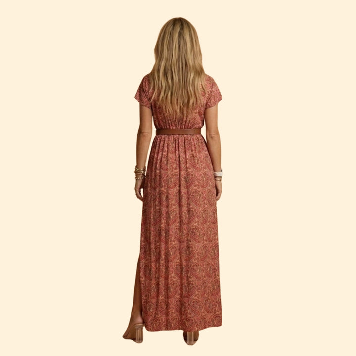 Women's Boho Belted Dress