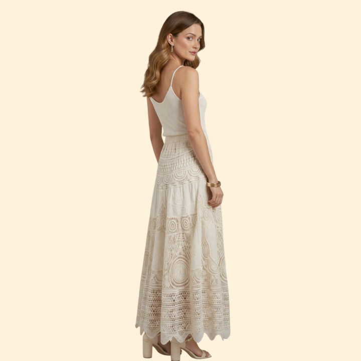 Women's Boho Crochet Skirt