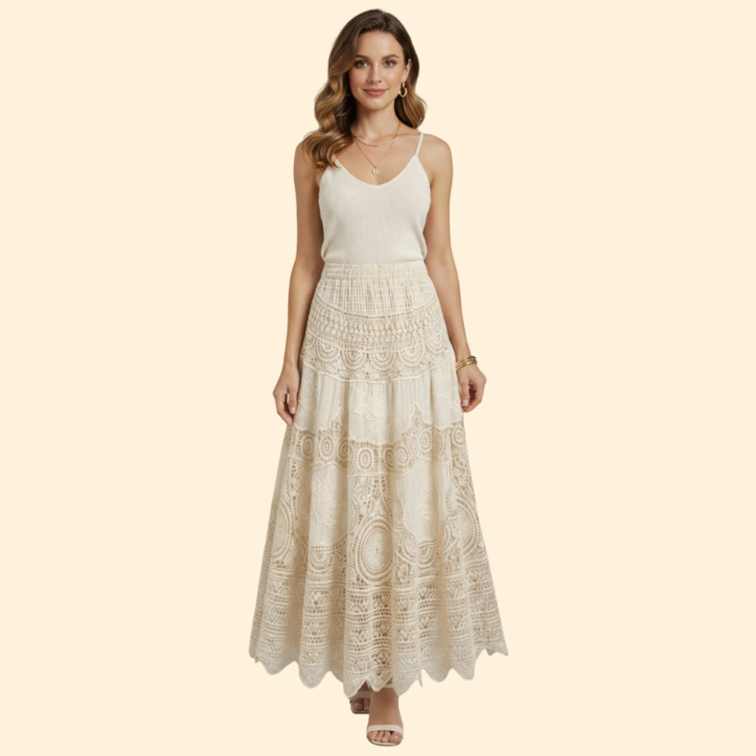 Women's Boho Crochet Skirt