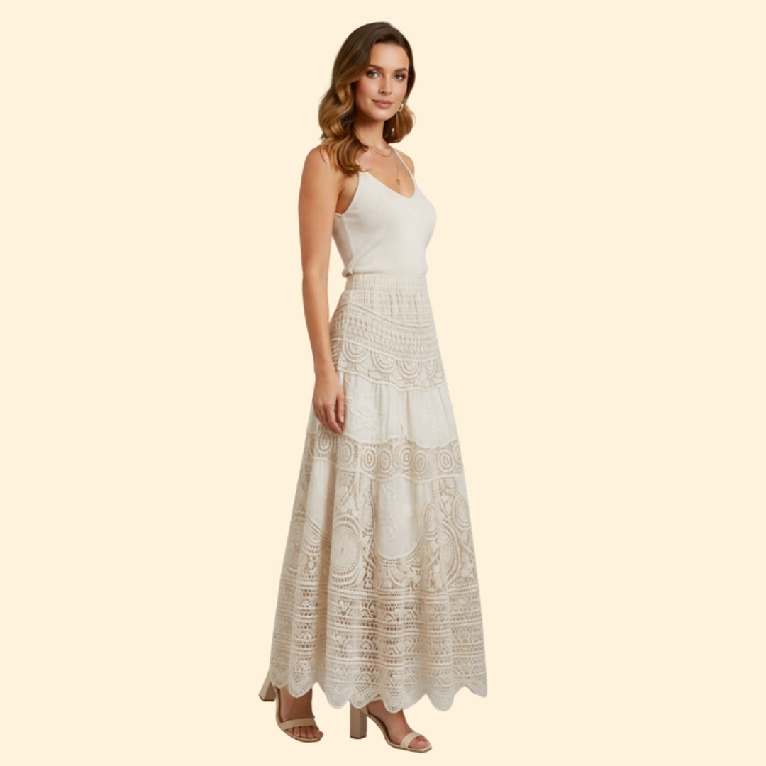 Women's Boho Crochet Skirt