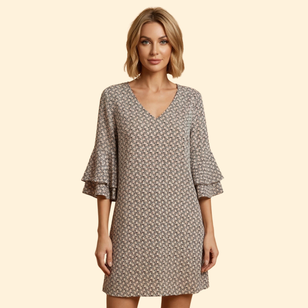 Women's Boho Flare Sleeve Dress