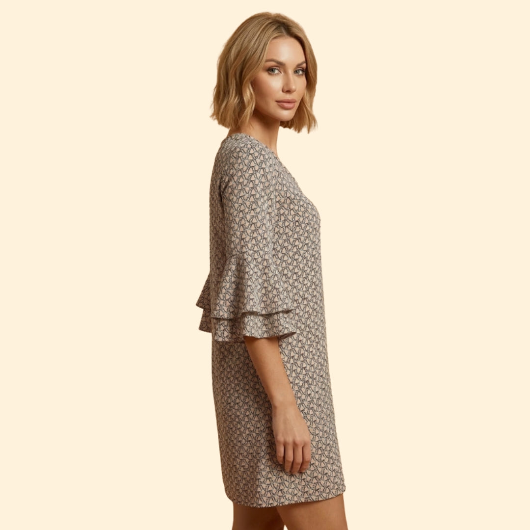 Women's Boho Flare Sleeve Dress