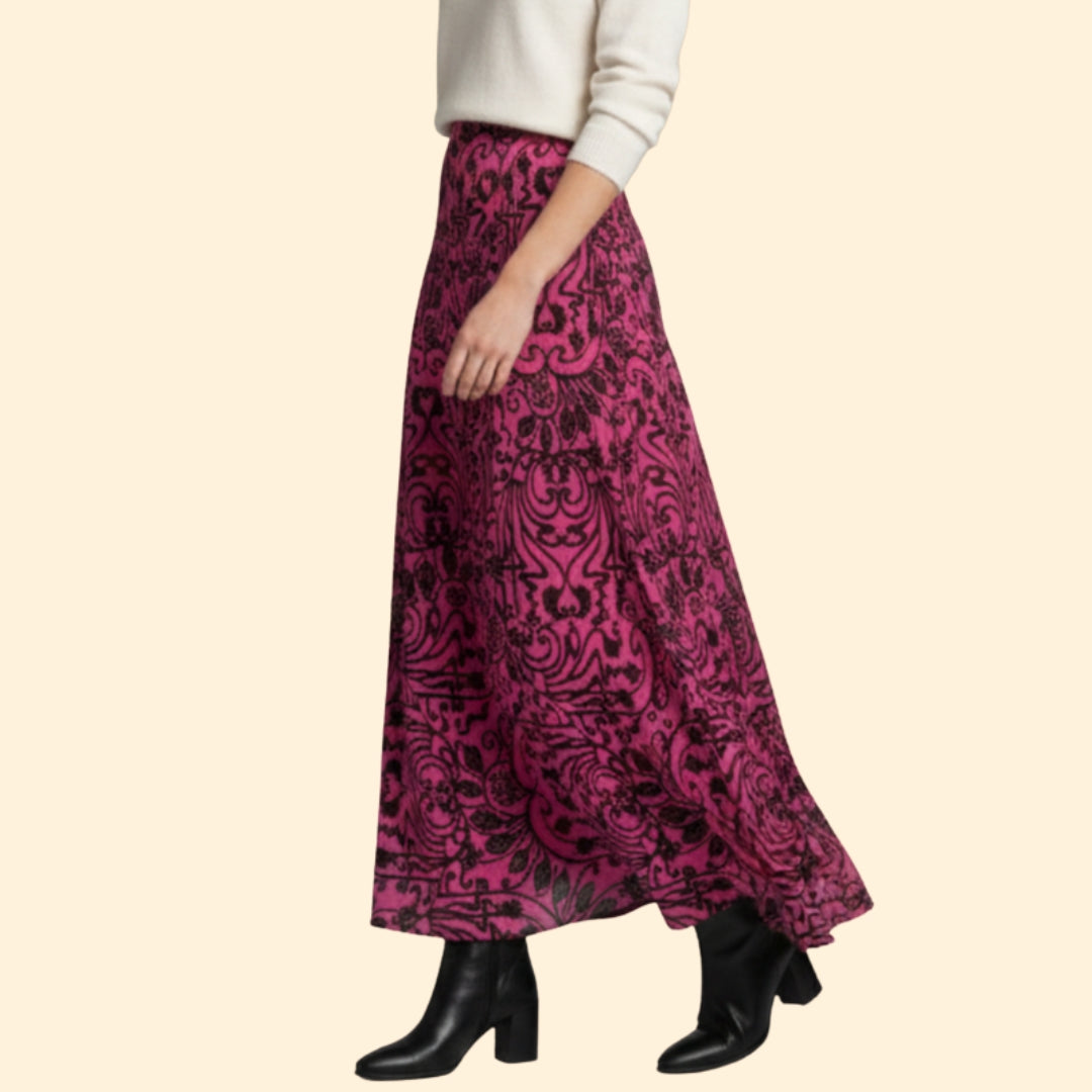 Women's Boho Floral Skirt