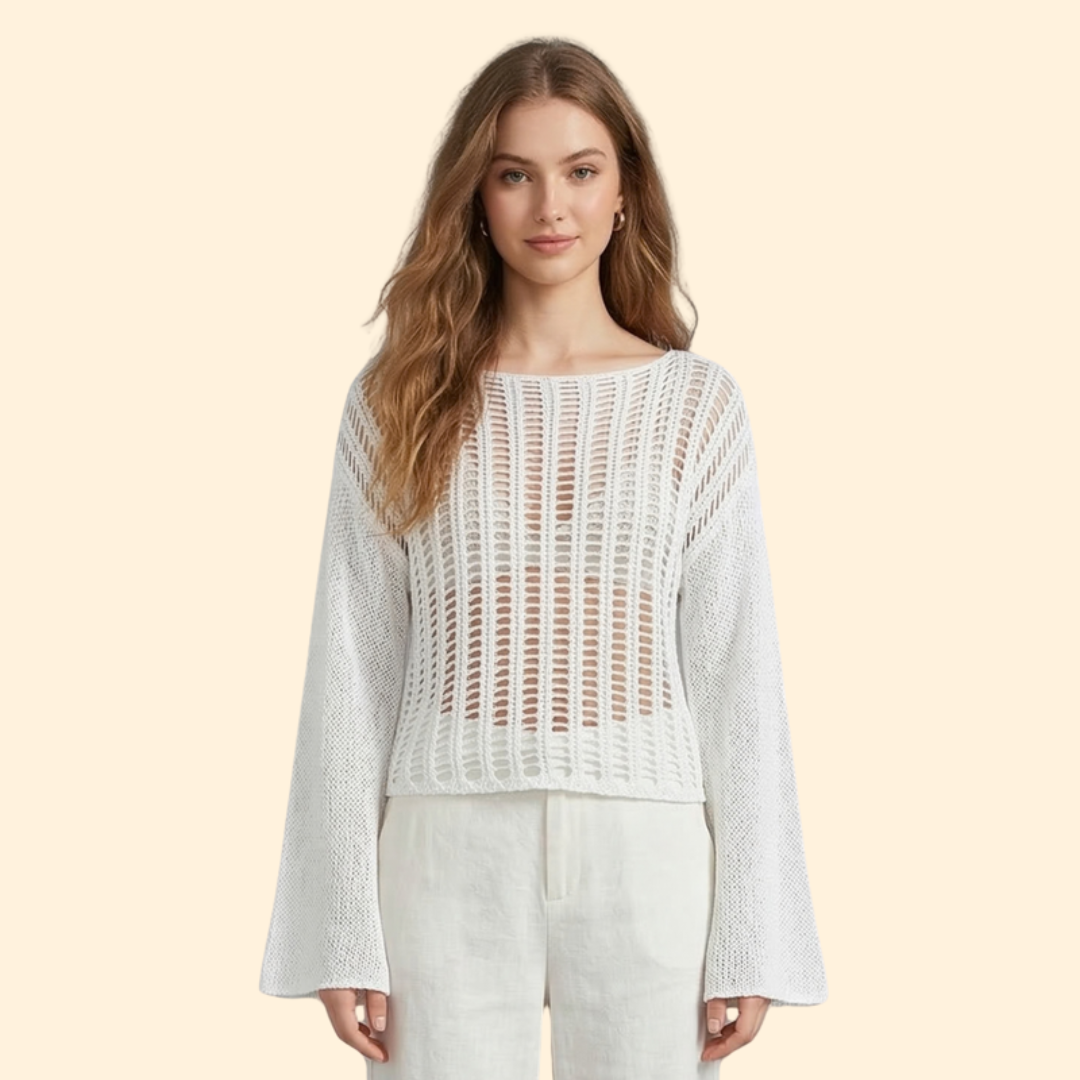 Women's Boho Mesh Beach Top