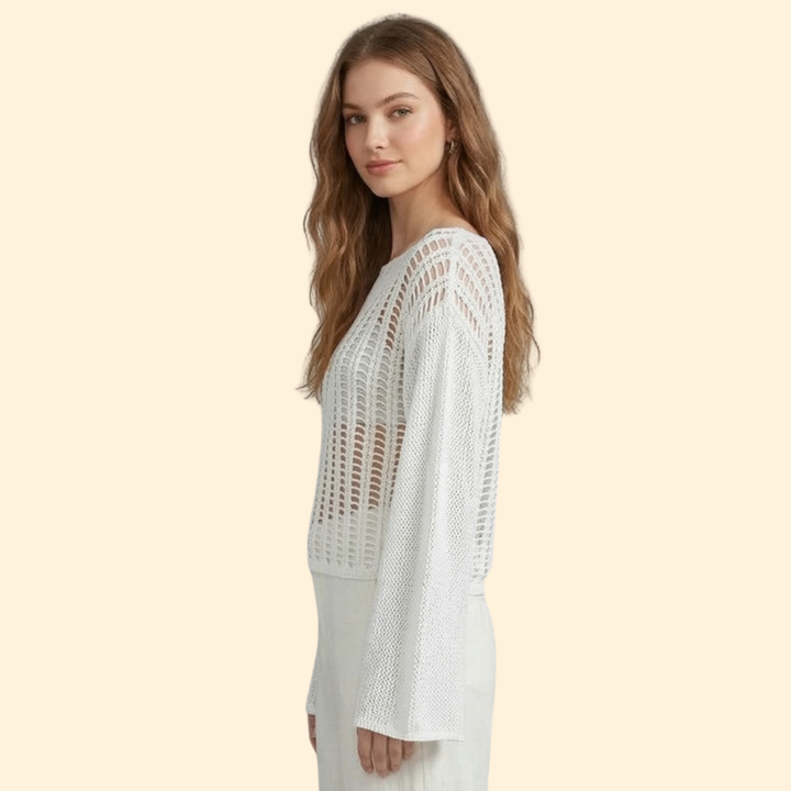 Women's Boho Mesh Beach Top