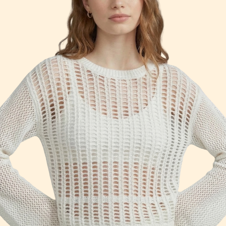 Women's Boho Mesh Beach Top