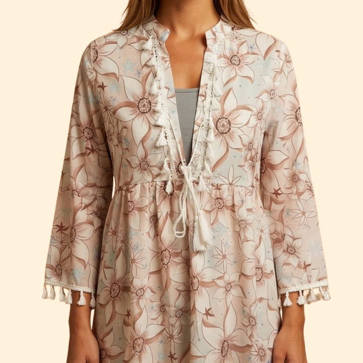 Women's Boho Tassel Dress