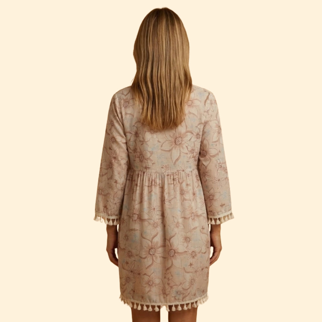 Women's Boho Tassel Dress