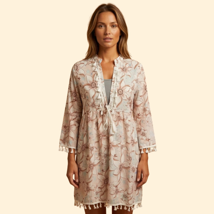 Women's Boho Tassel Dress