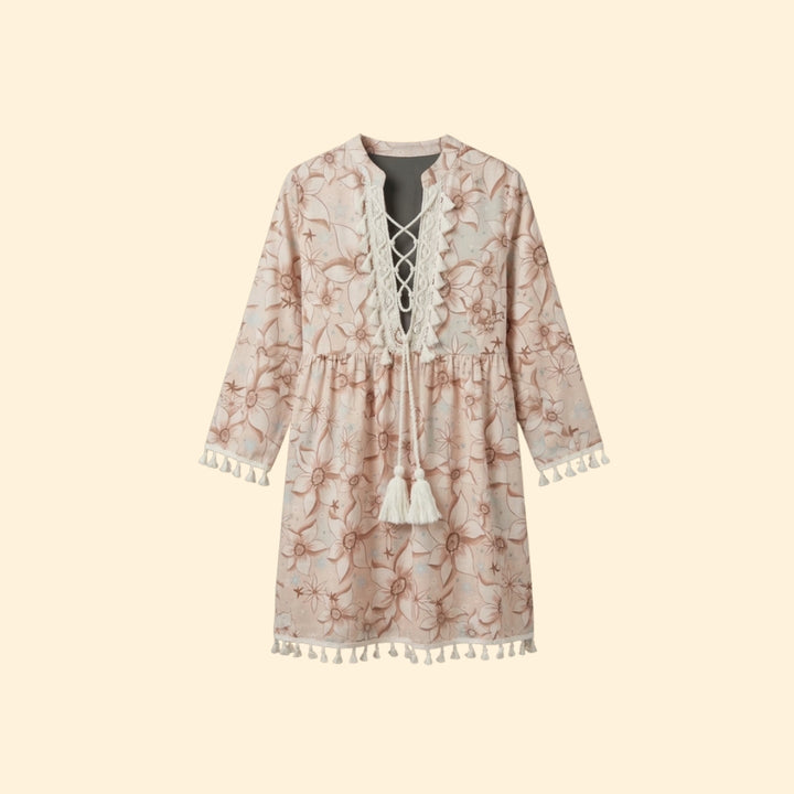 Women's Boho Tassel Dress