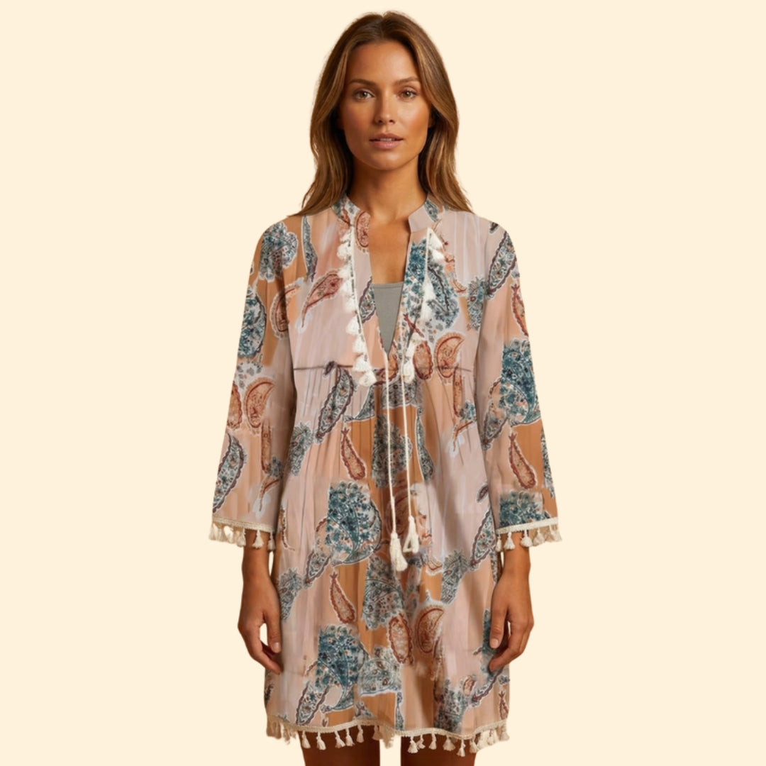 Women's Boho Tassel Dress