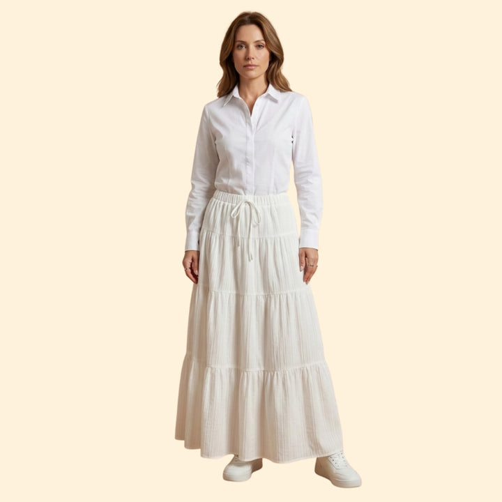 Women's Boho Tiered Skirt