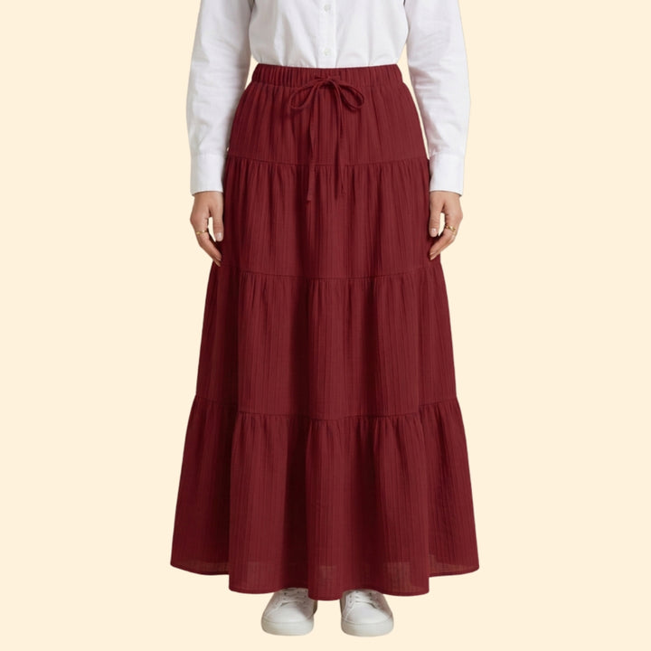 Women's Boho Tiered Skirt