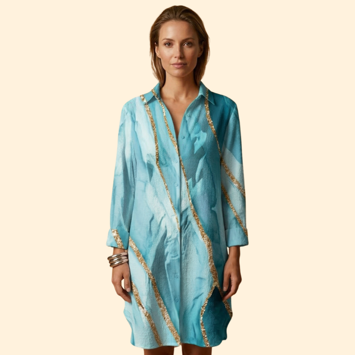 Women's Bold Colorful Beach Dress