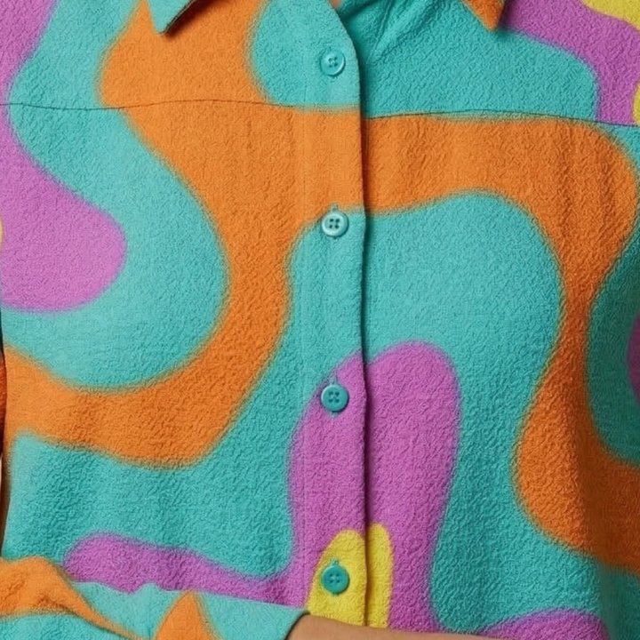 Women's Bold Colorful Beach Dress