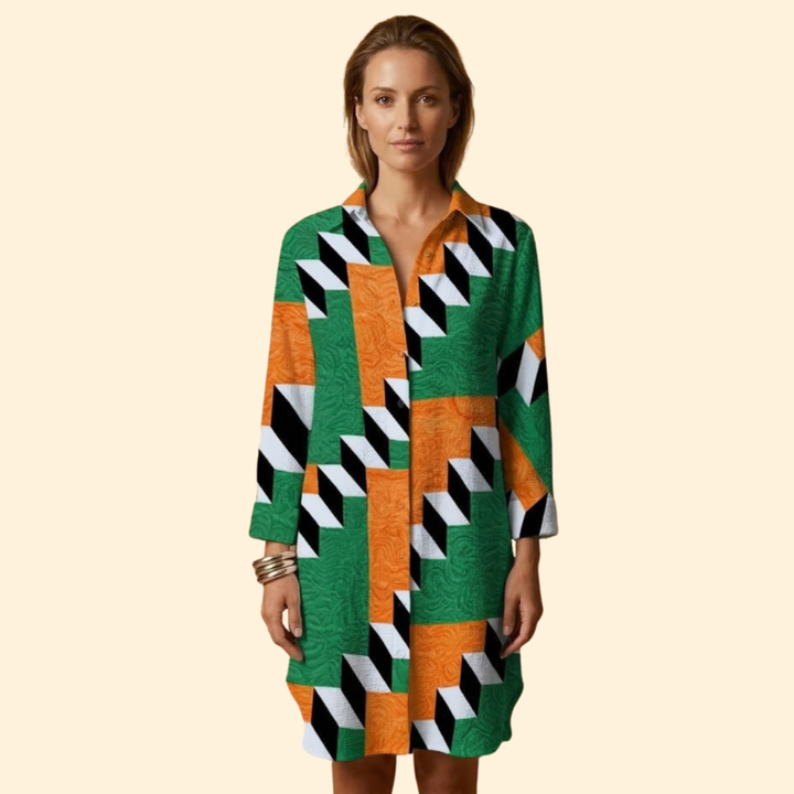 Women's Bold Colorful Beach Dress