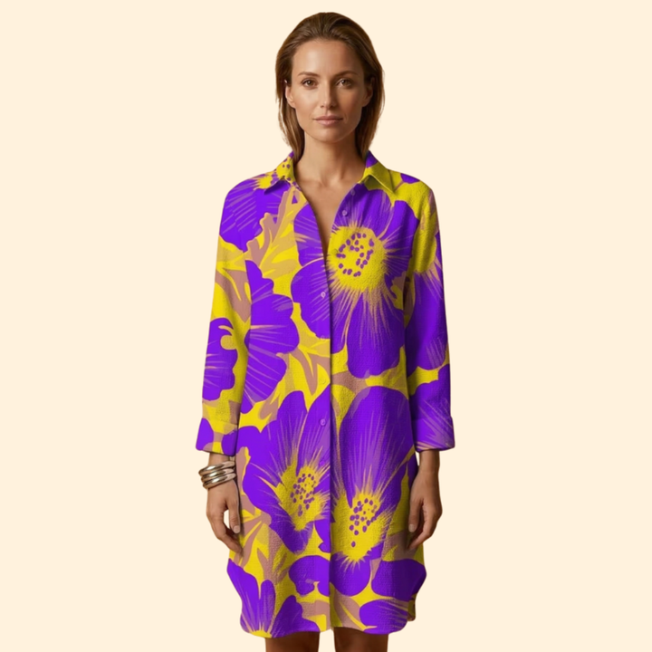 Women's Bold Colorful Beach Dress