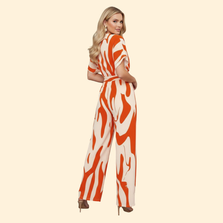 Women's Bold Pattern Jumpsuit