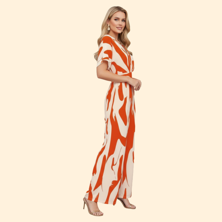 Women's Bold Pattern Jumpsuit