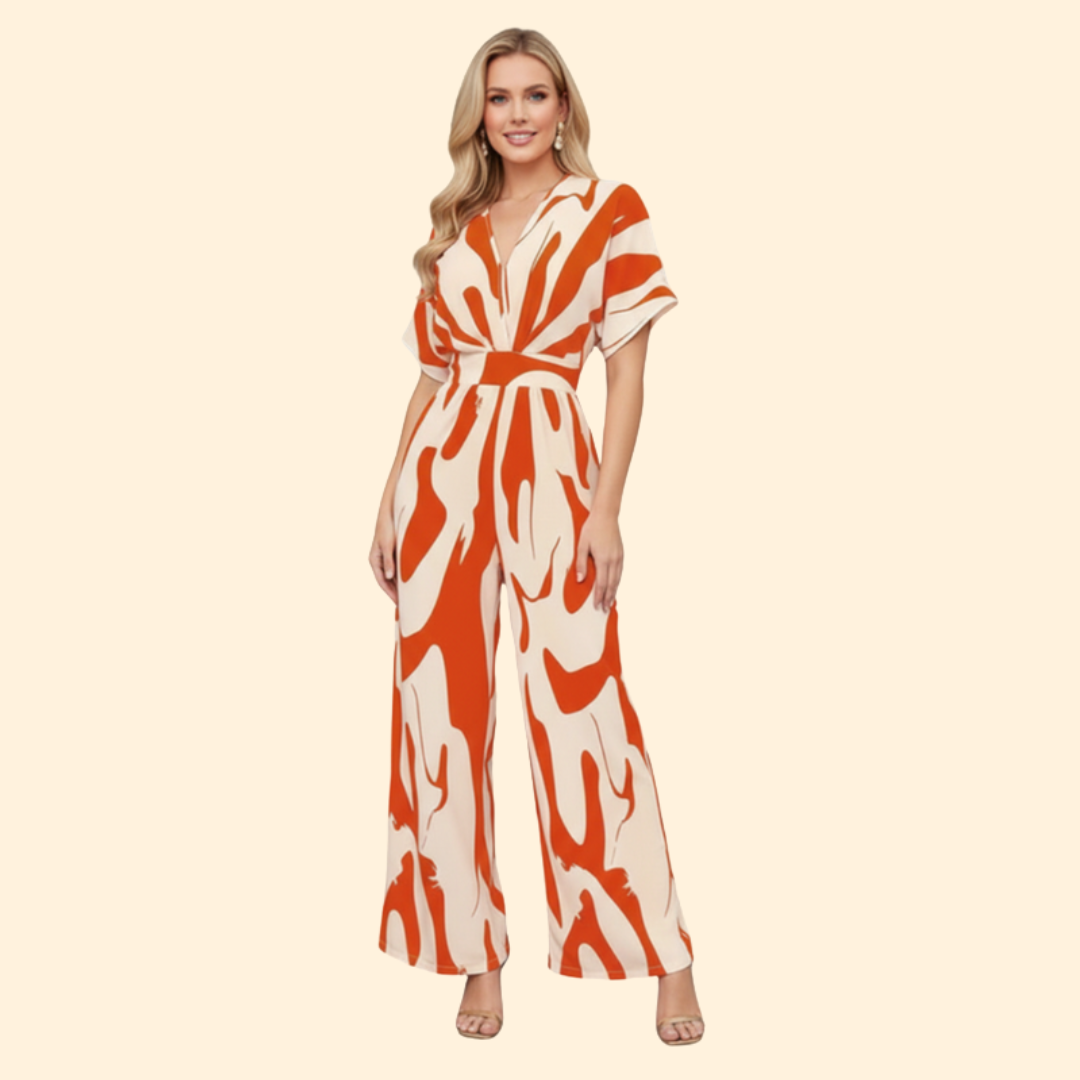 Women's Bold Pattern Jumpsuit