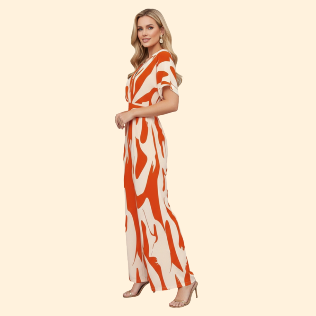Women's Bold Pattern Jumpsuit