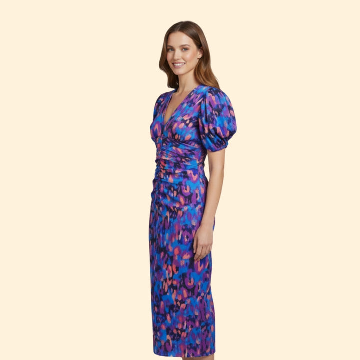 Women's Bold Puff Sleeve Dress