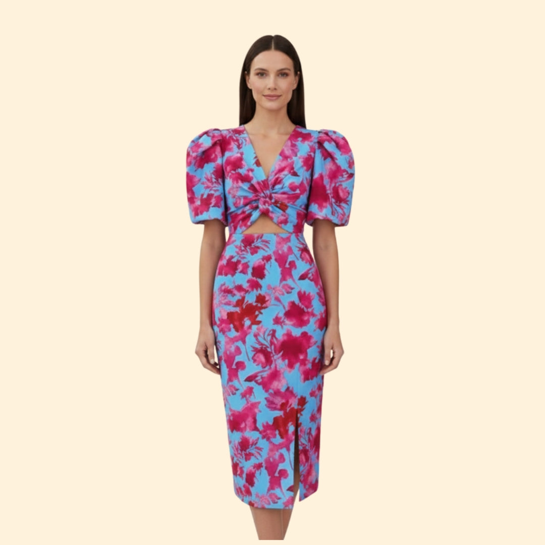 Women's Bold Puff Sleeve Dress