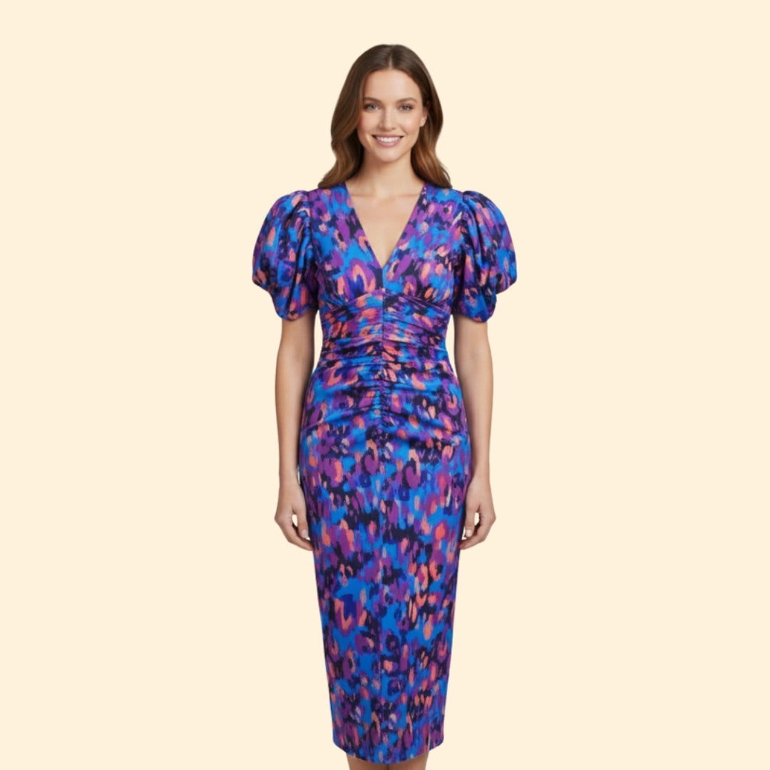 Women's Bold Puff Sleeve Dress