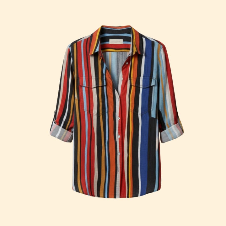 Women's Bold Striped Button-Down