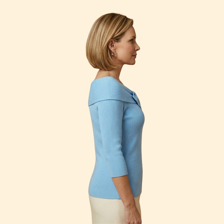 Women's Bow Knitted Top