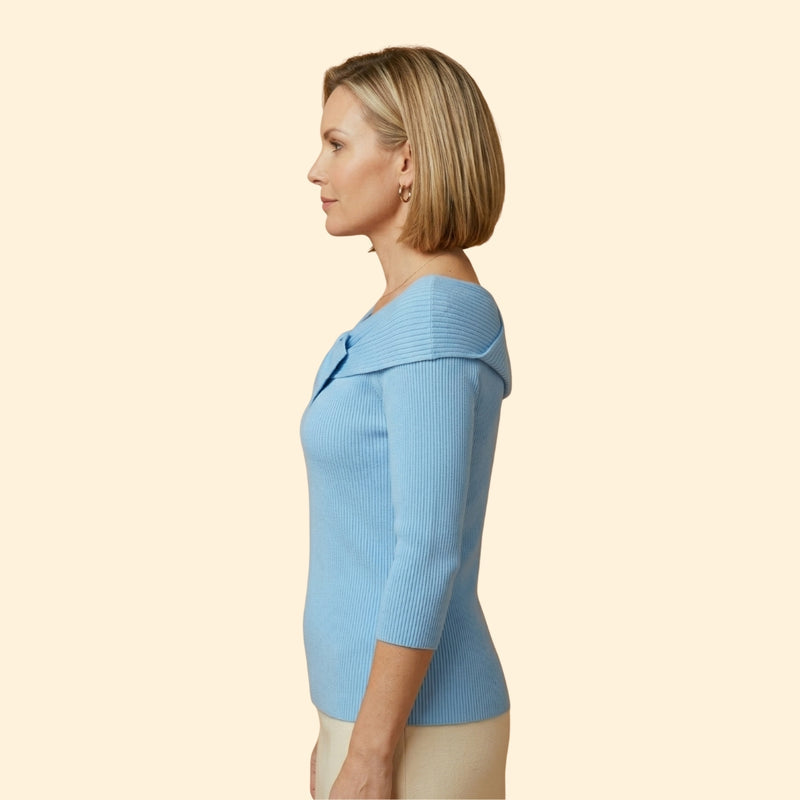 Women's Bow Knitted Top