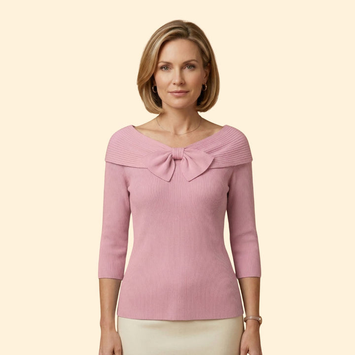 Women's Bow Knitted Top