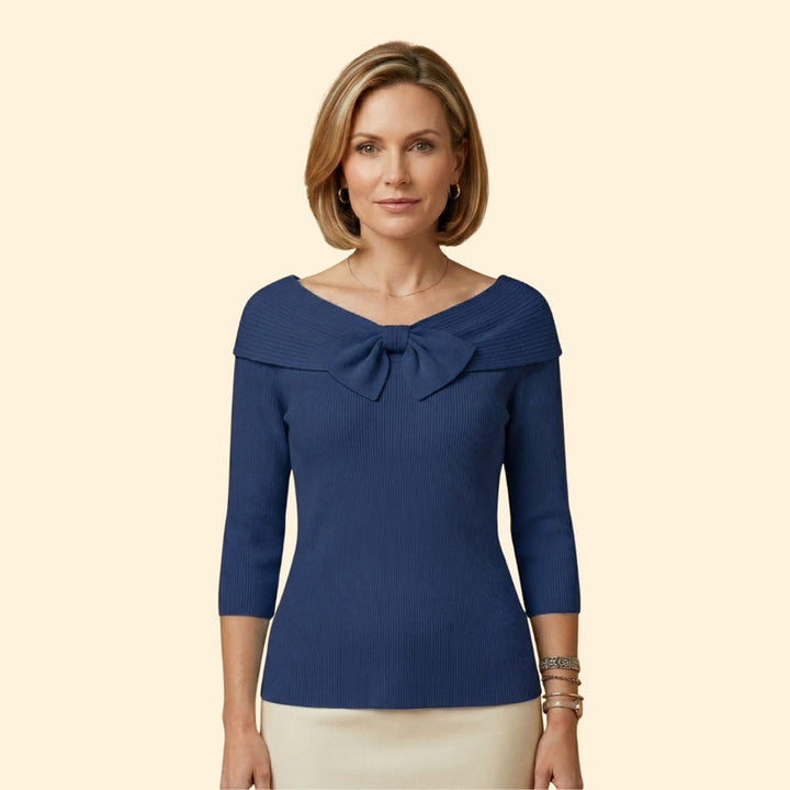 Women's Bow Knitted Top